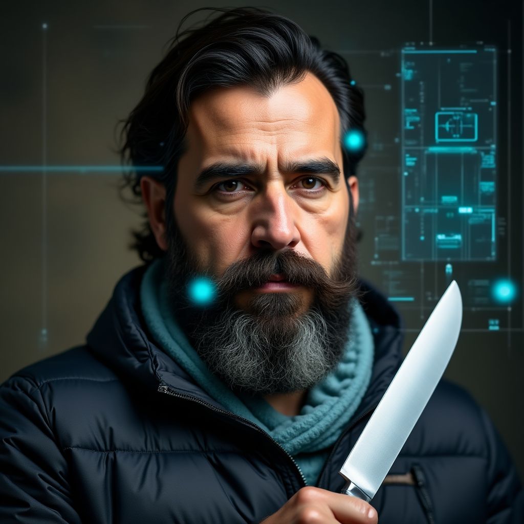 Retrato del cortador de jamón, Javier